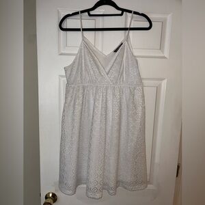 Express White Wrap Camisole Mini Dress